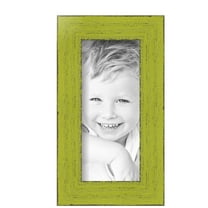 ArtToFrames 4" x 9" Modern Green Picture Frame, 4x9 inch Green Wood Poster Frame (WOM-4589),  Pack