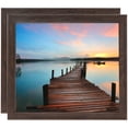 thumbnail image 1 of ArtToFrames 4" x 9" Walnut Picture Frame, 4x9 inch Brown MDF Poster Frame (WOM-4106), 2 Pack, 1 of 8
