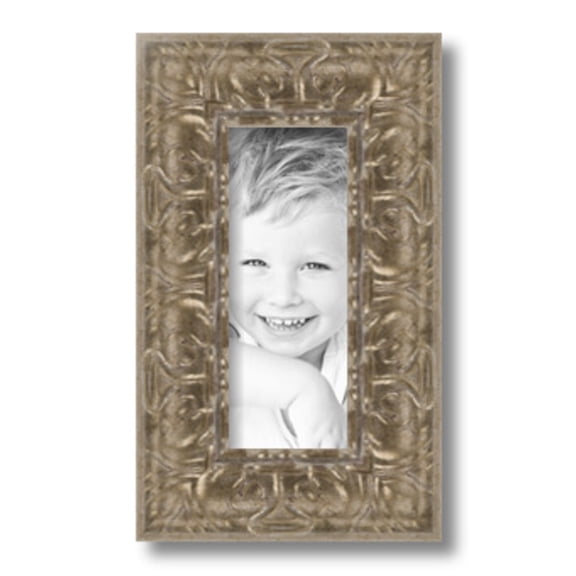 ArtToFrames 4x10" Other Picture Frame, Multi Wood Poster Frame, with Regular Glass and Foam Backing 3/16 inch (FBPL-5168)
