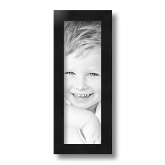 ArtToFrames 4x12" Black Picture Frame, Black Wood Poster Frame, with Regular Glass and 2 (FBPL-5139)