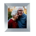thumbnail image 1 of ArtToFrames 4x12" Light Silver Picture Frame, Silver Wood Poster Frame, with Regular Glass and Foam Backing 3/16 inch (FBPL-4827), 1 of 7