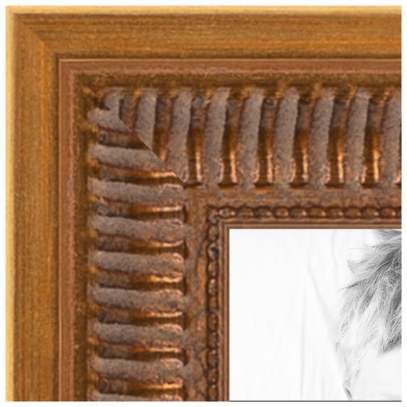 ArtToFrames 4x12 inch New Gold Picture Frame, Gold Wood Poster Frame (4998)