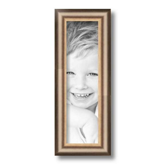 ArtToFrames 4x14" Anique Silver Picture Frame, Silver Wood Poster Frame, with Regular Glass and 2 (FBPL-4964)