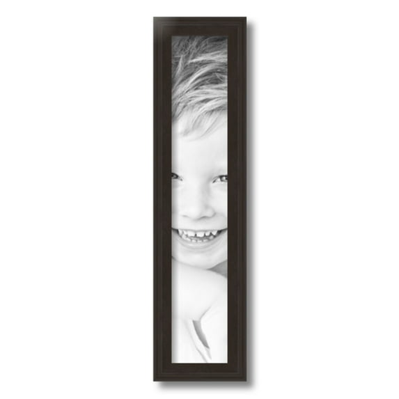 ArtToFrames 4x21" Brown Picture Frame, Brown Wood Poster Frame, with Regular Acrylic and 2 (FBPL-4886)