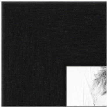 ArtToFrames 4x21 inch Black Steel Picture Frame, Black MDF Poster Frame (4639)