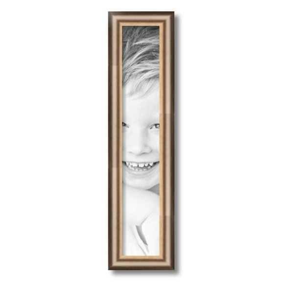 ArtToFrames 4x22" Anique Silver Picture Frame, Silver Wood Poster Frame, with Regular Acrylic and 2 (FBPL-4964)