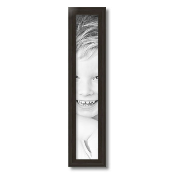 ArtToFrames 4x23" Brown Picture Frame, Brown Wood Poster Frame, with Regular Acrylic and 2 (FBPL-4886)