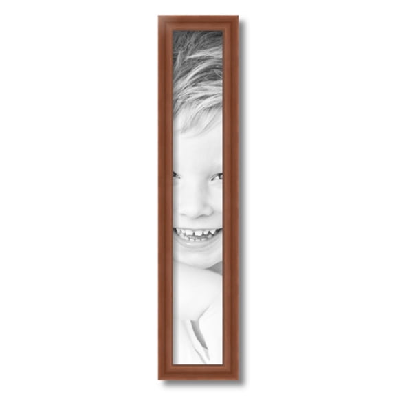 ArtToFrames 4x24 inch Painted Dark Orange Picture Frame, Red 4" x 24" Wood Poster Frame (WOM-4950) 1234