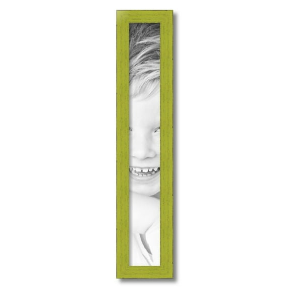 ArtToFrames 4x28" Modern Green Picture Frame, Green Wood Poster Frame, with Regular Acrylic and 2 (FBPL-4589)