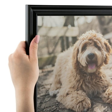 ArtToFrames 4x28 inch Black Picture Frame, Black Wood Poster Frame (4102)
