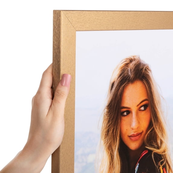 ArtToFrames 4x30 inch Gold Alloy Picture Frame, Gold MDF Poster Frame (4638)