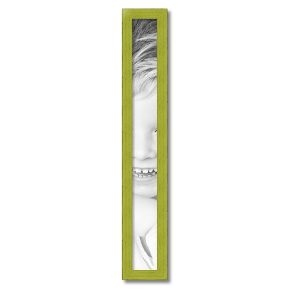 ArtToFrames 4x36" Modern Green Picture Frame, Green Wood Poster Frame, with Regular Acrylic and 2 (FBPL-4589)