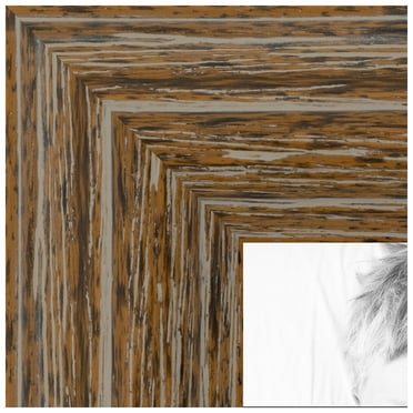 ArtToFrames 4x4 inch Brown Picture Frame, Brown Wood Poster Frame (4717)