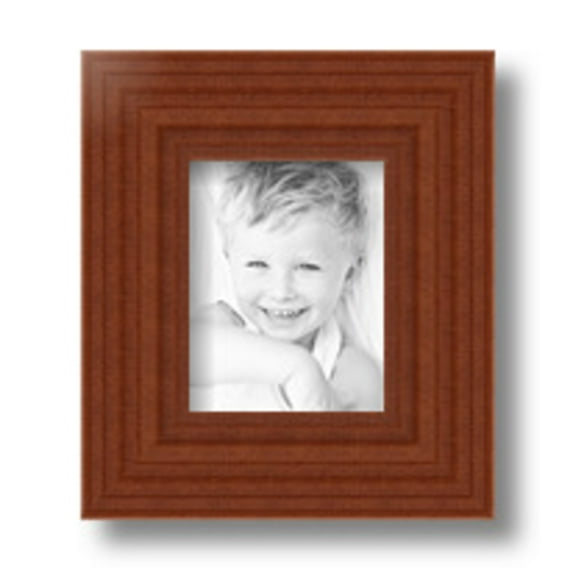 ArtToFrames 4x5" Honey Picture Frame, Brown Wood Poster Frame, with Regular Glass and 2 (FBPL-4349)