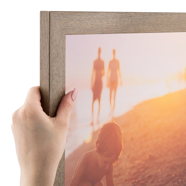 ArtToFrames 4x5 inch Gray Picture Frame, Gray Wood Poster Frame (4289)