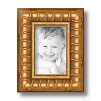 ArtToFrames 4x6" Gold Picture Frame, Gold Wood Poster Frame, with Regular Glass and 2 (FBPL-4293)