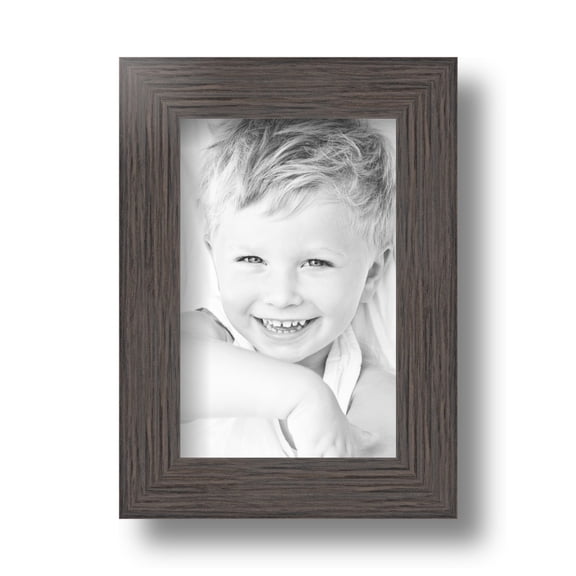 ArtToFrames 4x6 Inch Melinga Oak Gray Picture Frame, This Gray Wood Poster Frame is Great for Your Art or Photos, Comes with Regular Glass (4657)