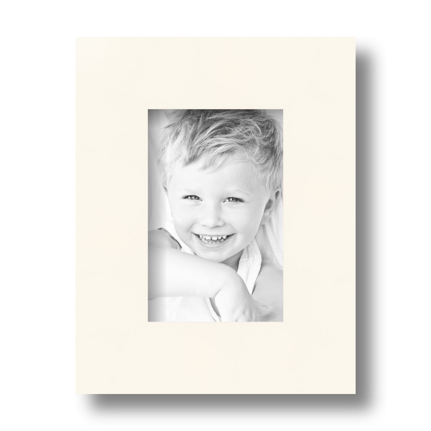 ArtToFrames 4x6 Inch White Picture Frame, This White Wood Poster Frame