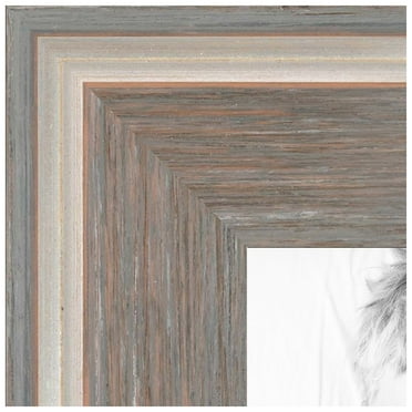 ArtToFrames 4x7 inch Contrast Light Grey Picture Frame, Gray Wood Poster Frame (4929)