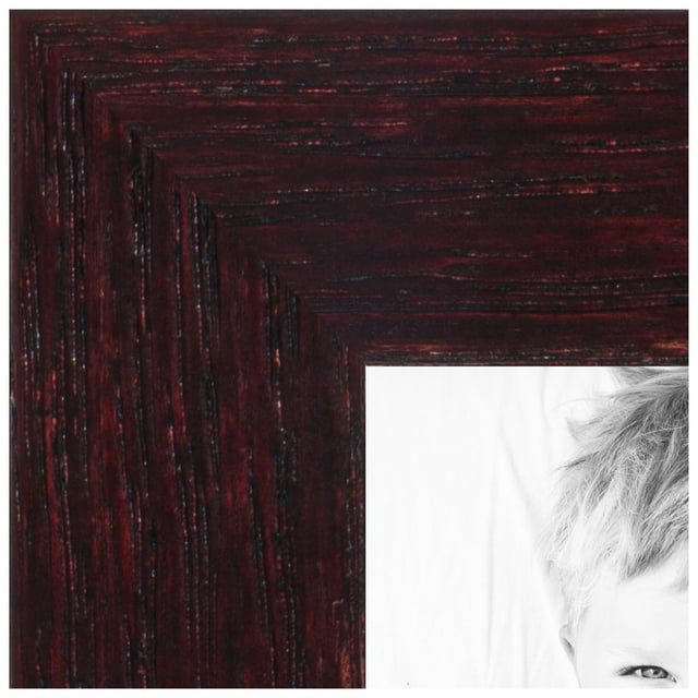 ArtToFrames 4x8 inch Cherry Picture Frame, Red Wood Poster Frame (4111)