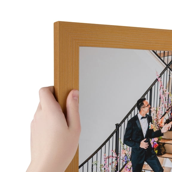 ArtToFrames 4" x 9" Classic Gold Picture Frame, 4x9 inch Gold MDF Poster Frame (WOM-4498), Pack