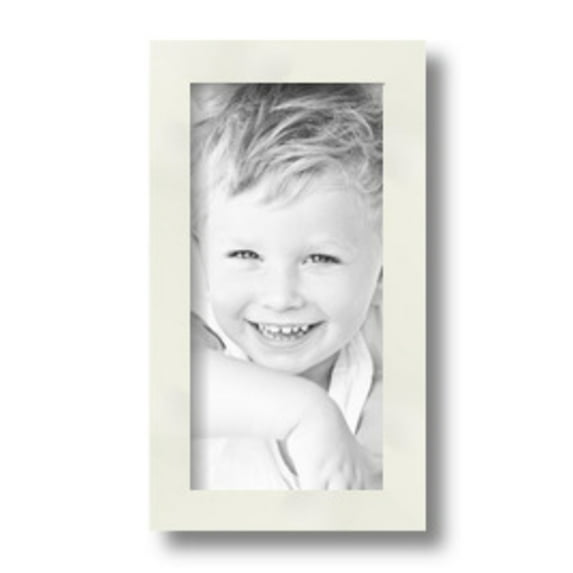 ArtToFrames 5" x 10" White Picture Frame, 5x10 inch White Wood Poster Frame (WOM-5140)
