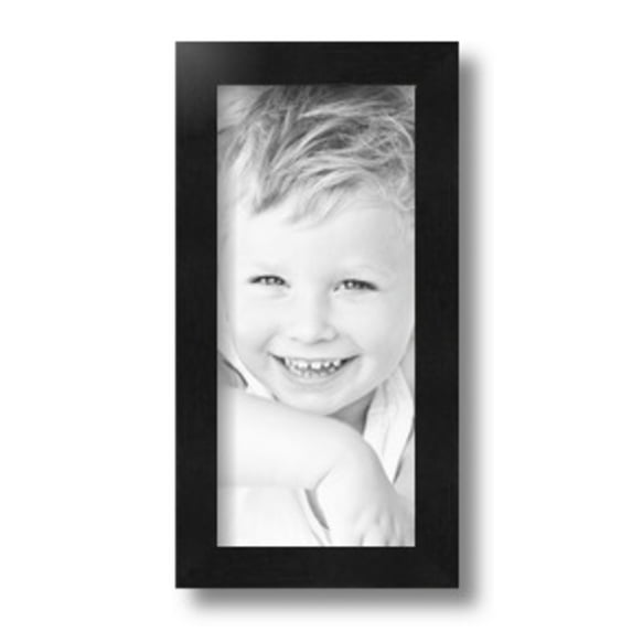 ArtToFrames 5" x 11" Black Picture Frame, 5x11 inch Black Wood Poster Frame (WOM-5139)
