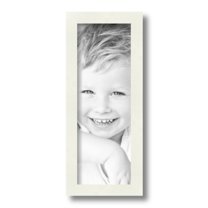 ArtToFrames 5" x 14" White Picture Frame, 5x14 inch White Wood Poster Frame (WOM-5138)