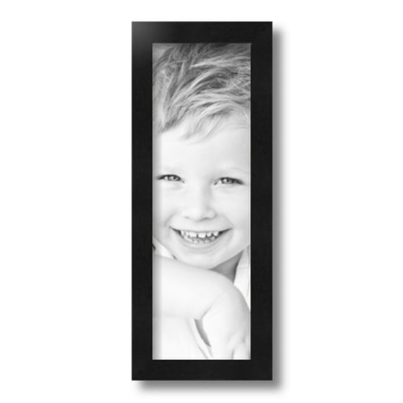 ArtToFrames 5" x 15" Black Picture Frame, 5x15 inch Black Wood Poster Frame (WOM-5139)