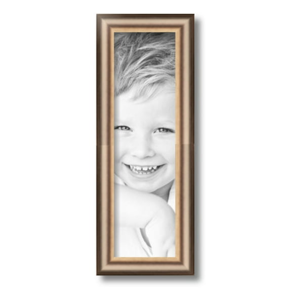 ArtToFrames 5" x 17" Anique Silver Picture Frame, 5x17 inch Silver Wood Poster Frame (WOM-4964)