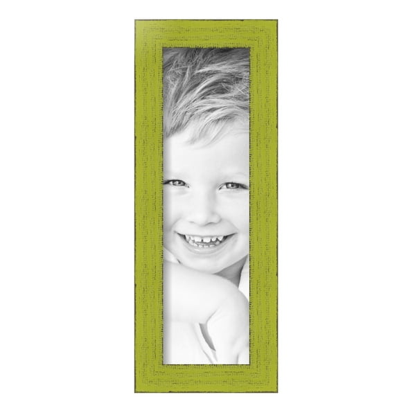 ArtToFrames 5" x 17" Modern Green Picture Frame, 5x17 inch Green Wood Poster Frame (WOM-4589), Pack