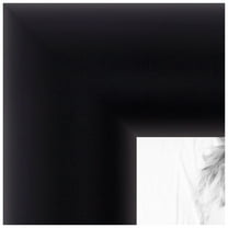 ArtToFrames 5" x 17" Satin Black Bull Nose Picture Frame, 5x17 inch Black Wood Poster Frame (WOM-1417)