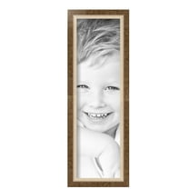 ArtToFrames 5" x 17" Taupe with Silver Lip Picture Frame, 5x17 inch Multi Wood Poster Frame (WOM-4986), Pack