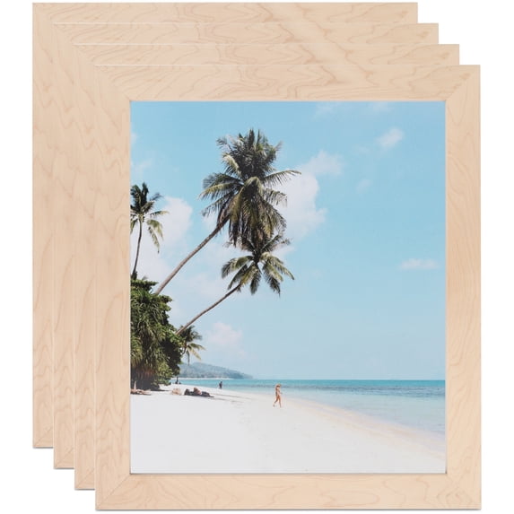 ArtToFrames 5" x 18" Hard Maple Picture Frame, 5x18 inch Brown MDF Poster Frame (WOM-4847), 4 Pack