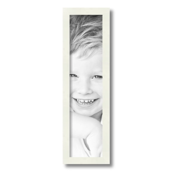 ArtToFrames 5" x 20" White Picture Frame, 5x20 inch White Wood Poster Frame (WOM-5138)