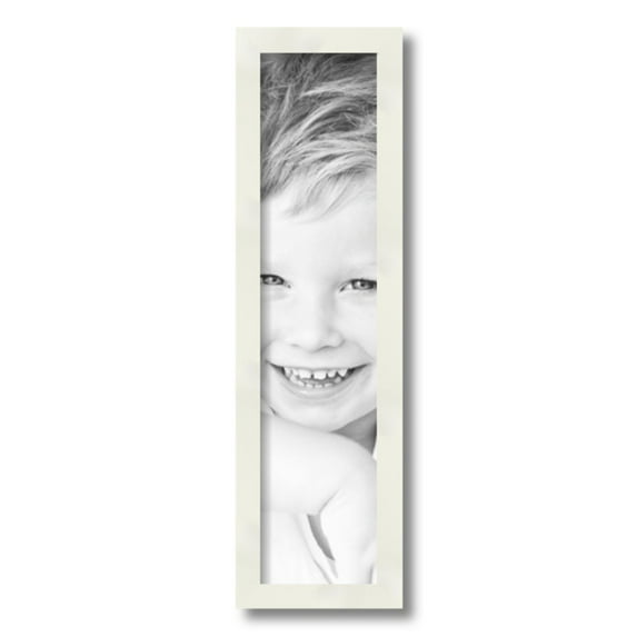 ArtToFrames 5" x 21" White Picture Frame, 5x21 inch White Wood Poster Frame (WOM-5140)