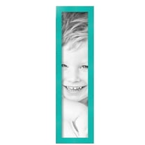 ArtToFrames 5" x 22" Aqua Picture Frame, 5x22 inch Green Wood Poster Frame (WOM-5186),  Pack