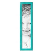 ArtToFrames 5" x 23" Aqua Picture Frame, 5x23 inch Green Wood Poster Frame (WOM-5186),  Pack