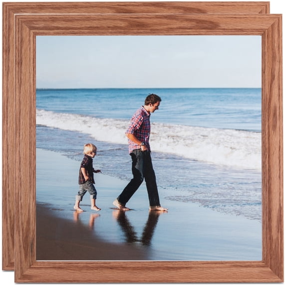 ArtToFrames 5" x 23" Honey Picture Frame, 5x23 inch Brown MDF Poster Frame (WOM-4085), 2 Pack