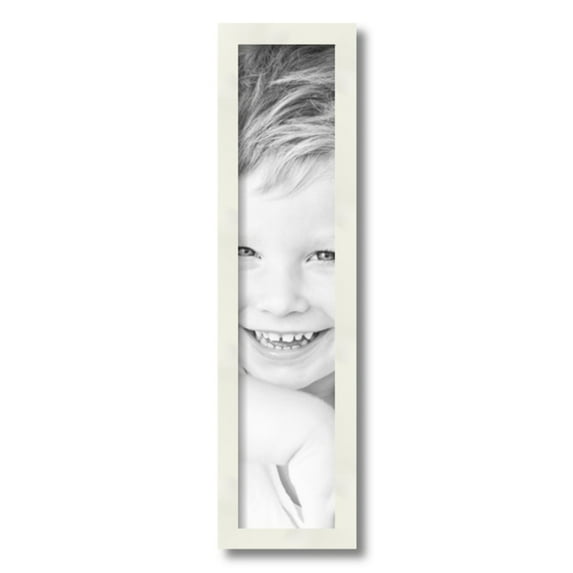 ArtToFrames 5" x 23" White Picture Frame, 5x23 inch White Wood Poster Frame (WOM-5140)