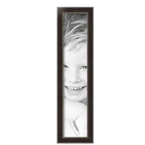 ArtToFrames 5" x 24" Dark Mahogany Silver Picture Frame, 5x24 inch Multi Wood Poster Frame (WOM-5024),  Pack