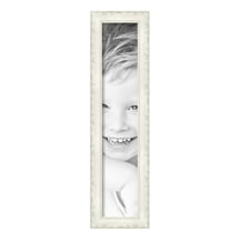 ArtToFrames 5" x 25" Classic White Picture Frame, 5x25 inch White Wood Poster Frame (WOM-5004),  Pack