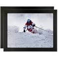 thumbnail image 1 of ArtToFrames 5" x 26" Black Stain Picture Frame, 5x26 inch Black Wood Poster Frame (WOM-4088), 2 Pack, 1 of 8