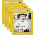 thumbnail image 1 of ArtToFrames 5" x 26" Yellow Picture Frame, 5x26 inch Yellow Wood Poster Frame (WOM-4584), 5 Pack, 1 of 7