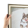 thumbnail image 1 of ArtToFrames 5" x 27" Antique Silver Panel Picture Frame, 5x27 inch Silver Wood Poster Frame (WOM-4760), 1 of 1