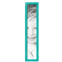 ArtToFrames 5" x 27" Aqua Picture Frame, 5x27 inch Green Wood Poster Frame (WOM-5186),  Pack