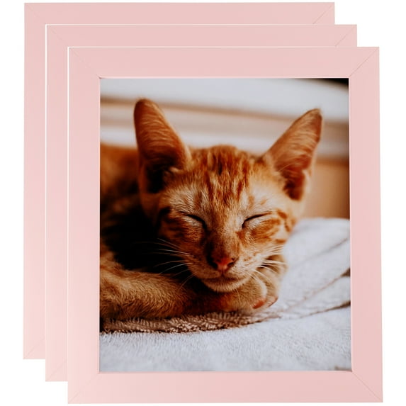 ArtToFrames 5" x 27" Pink Picture Frame, 5x27 inch Pink Wood Poster Frame (WOM-4120), 3 Pack