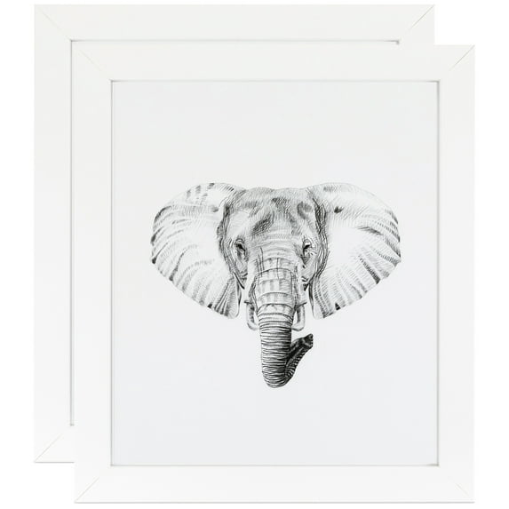 ArtToFrames 5" x 36" White Picture Frame, 5x36 inch White MDF Poster Frame (WOM-3966), 2 Pack