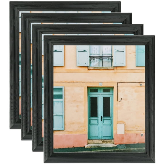 ArtToFrames 5" x 38" Galleria Noir Picture Frame, 5x38 inch Black MDF Poster Frame (WOM-4083), 4 Pack