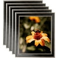 thumbnail image 1 of ArtToFrames 5" x 5" Black Panel With Silver Lip Picture Frame, 5x5 inch Multi Wood Poster Frame (WOM-5093), 5 Pack, 1 of 6